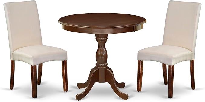 East West Furniture AMDR3-MAH-01 3 Piece Dinette Set by EastWestFurniture