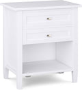 SIMPLIHOME Warm Shaker SOLID WOOD 24 Inch Wide Transitional Bedside Nightstand by SimpliHome