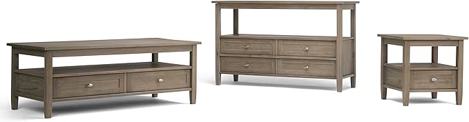 SIMPLIHOME Warm Shaker SOLID WOOD 20 inch Wide Rectangle Transitional End Side - Image 13