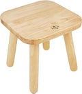 BEE&OAK Wooden Step Stools for Adults, Solid Rubber Wood Non-Slip Step Foot by Unknown