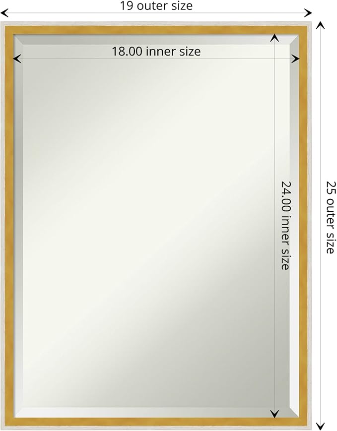 Amanti Art White Bathroom Mirror - Image 4