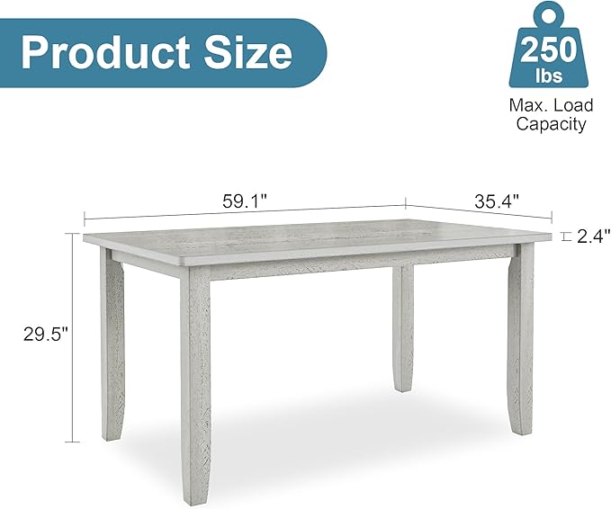 Solid Wood Dining Table, Part of Dining Table Set, Mix and Match Table - Image 3