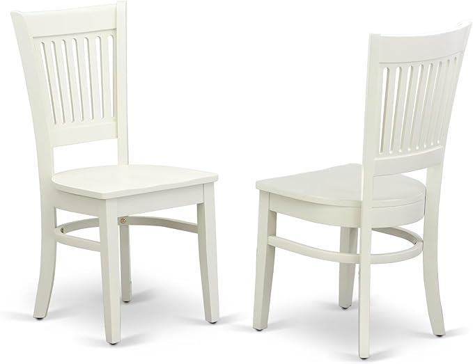 East West Furniture ANVA3-LWH-W 3 Piece Dining Room Furniture Set Contains a - Image 4