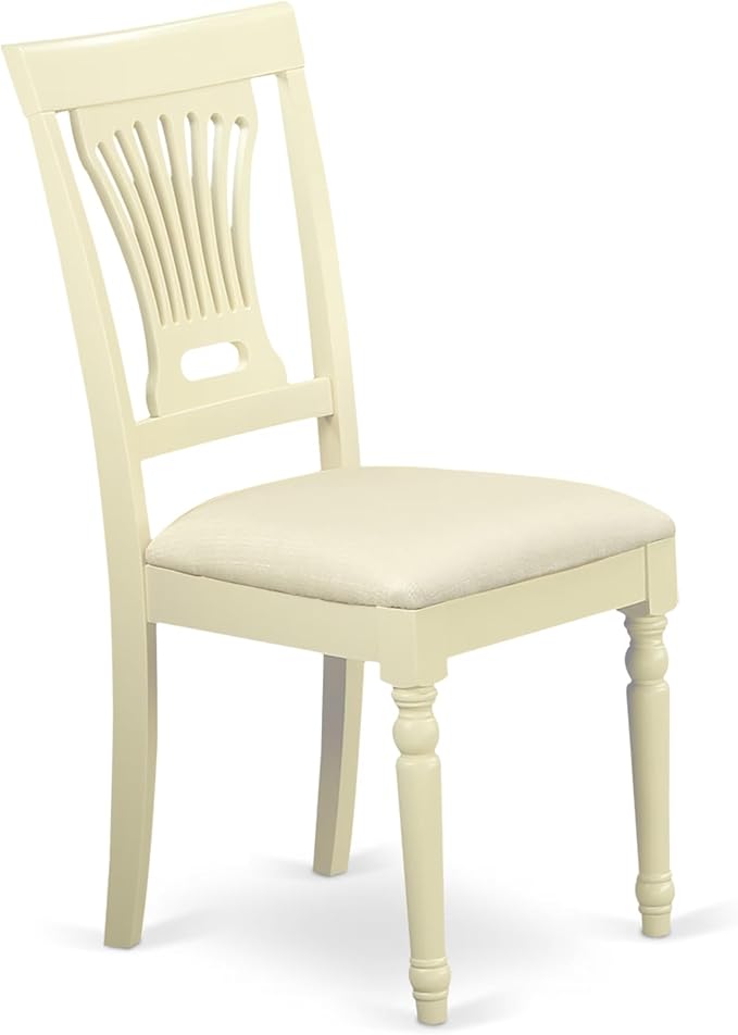 East West Furniture DOPL9-WHI-C 9 Piece Dining Table Set Includes a Rectangle - Image 4