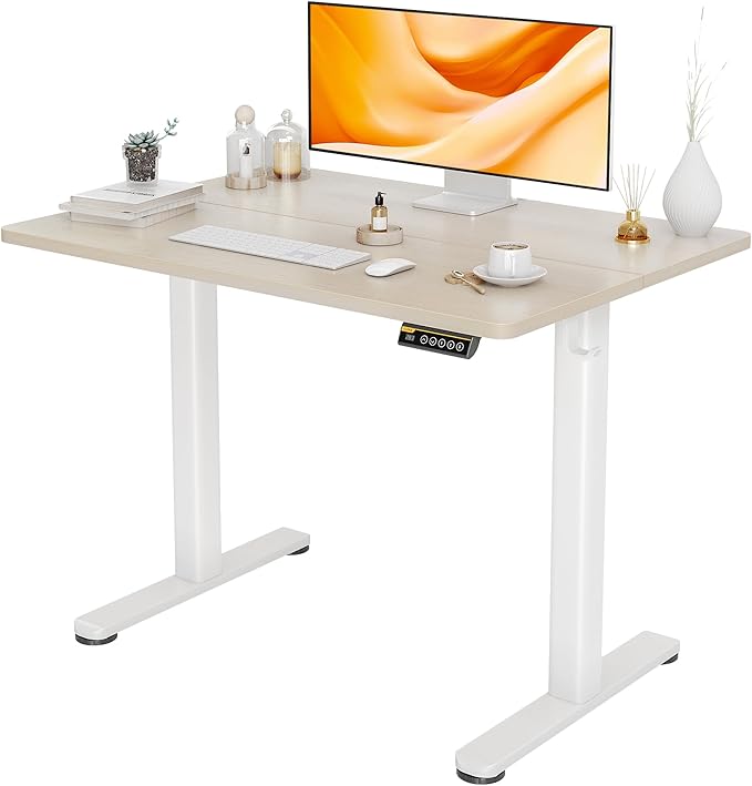 Claiks Electric Standing Desk, Adjustable Height Stand up Desk, 40x24 Inches by CLAIKS