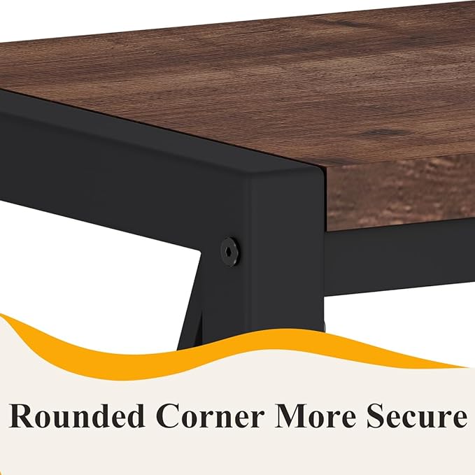 BON AUGURE Bar Table, 55 in Counter Height Pub Tables, Rectangular Tall Behind - Image 7