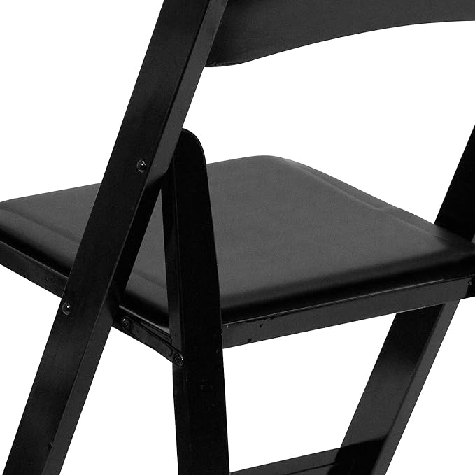 Flash Furniture 2 Pack HERCULES Series Black Wood Folding Chair - Image 7