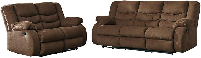 Signature Design by Ashley Tulen Upholstered Manual Pull-Tab Reclining Sofa - Image 5