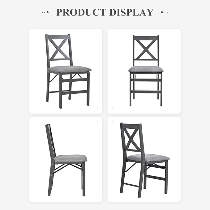COLAMY Folding Dining Chairs Set of 6, Foldable Chairs - Image 8