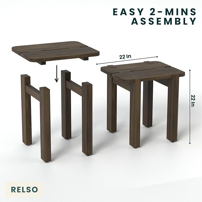 Mocha Mango Wood Accent Table - Image 2