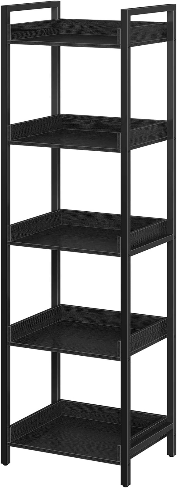 Rolanstar Bookshelf, 5-Tier Storage Rack, Narrow Corner Bookshelf, Display by Rolanstar