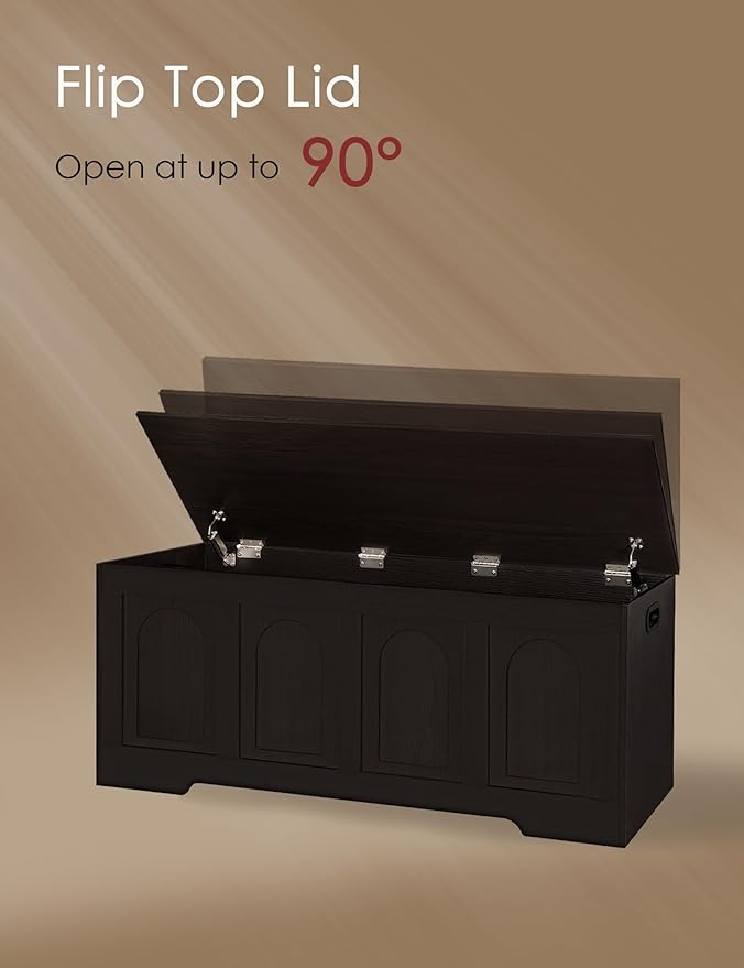 DINZI LVJ Storage Chest, 47.2”Wooden Storage Box - Image 5