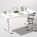 Veken 55 Inch, Height Adjustable Sit Stand Up, Wood Desktop, Work Home Office by Veken