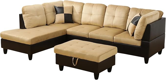 NicBex Sectional Couch 3 Pieces Sofa Set - Image 6