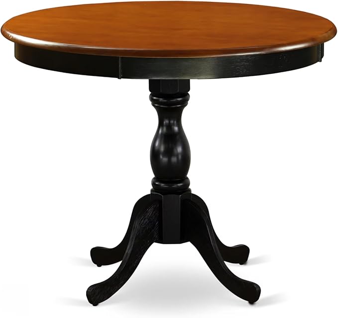 East West Furniture AMAB5-BCH-06 5 Piece Dining Set Includes a Round Kitchen - Image 3