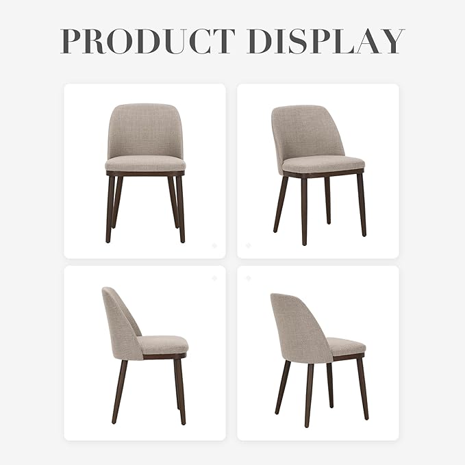 COLAMY Upholstered Dining Chairs Set of 6, Modern Kitchen Chairs - Image 8