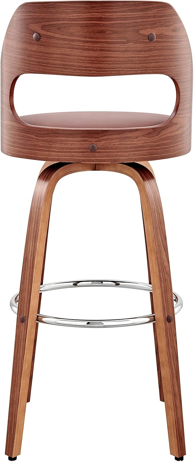 Armen Living Julius Mid Century Modern Swivel Bar Stool - Image 7