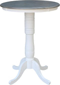 IC International Concepts 30" Round Top Pedestal Dining Table, 40.9" High by InternationalConcepts