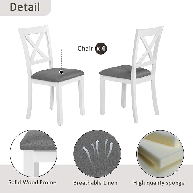 Ball & Cast 5 Piece Dining Table Set - Image 5