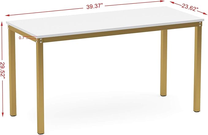 Teraves Computer Desk/Dining Table Office Desk Sturdy Writing Workstation - Image 7
