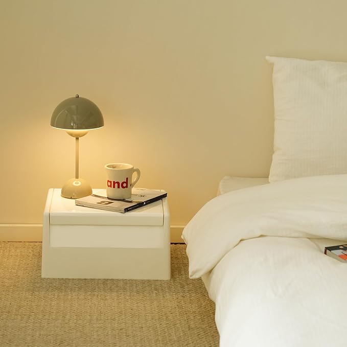 Nightstand Bedside with Storage Space, Dorm and Small Spaces, Easy Assembly - Image 4
