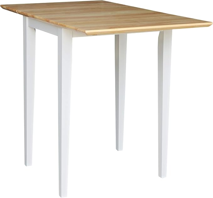 IC International Concepts, Solid Wood Small Drop Leaf Dining Table, Solid Real - Image 5