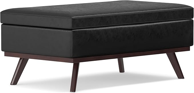 SIMPLIHOME Owen 42 inch Wide Mid Century Modern Rectangle Lift Top Large Coffee - Image 7
