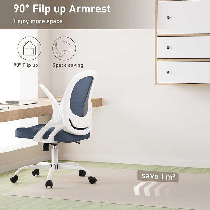 Home Office Chair Work Desk Chair Comfort Ergonomic Swivel Computer Chair - Image 3