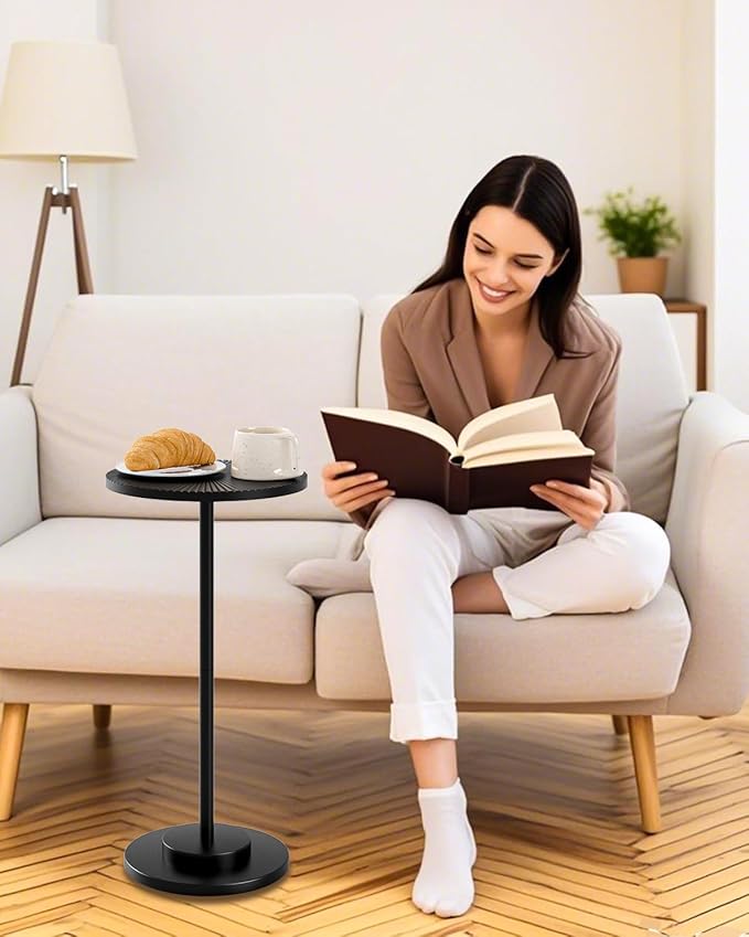 Round Side Table, Small Drink Table - Image 4