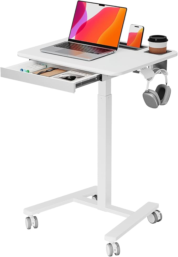 Mobile Small Standing Desk by JYLHJOYSEEKER