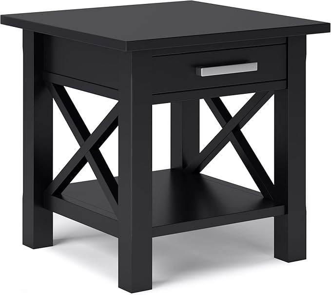 SIMPLIHOME Kitchener SOLID WOOD 21 inch Wide Square Contemporary End Table in by SimpliHome