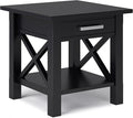 SIMPLIHOME Kitchener SOLID WOOD 21 inch Wide Square Contemporary End Table in by SimpliHome