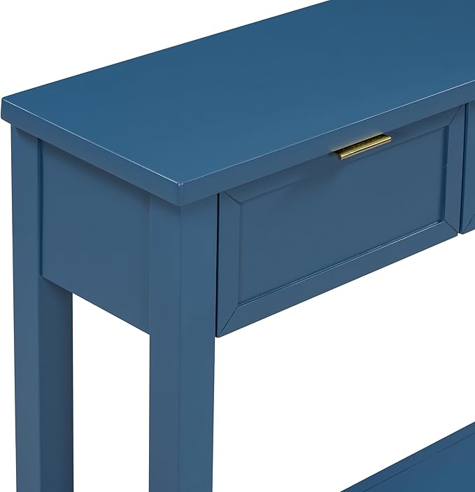 Ball & Cast 60“ Contemporary 4 Drawers Console Table, Long Narrow Entryway-Table - Image 9
