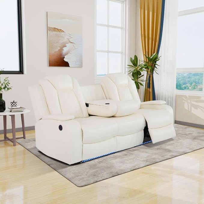 Electric Power Recliner Sofa Living Room Furniture, Comfy Home Theater by Unknown