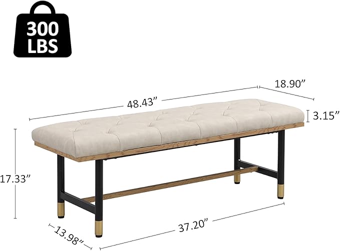 Shoe Bench Entryway, End of Bed Bench, Bench - Image 2