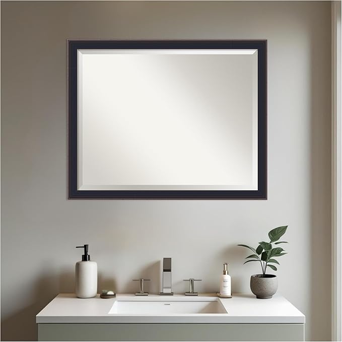 Amanti Art Black Bathroom Mirror - Image 5