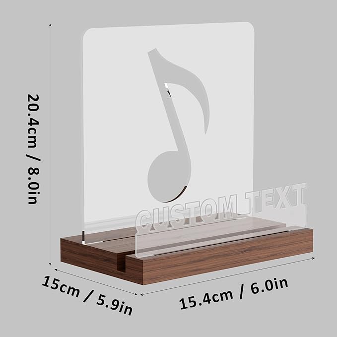 Customized Vinyl Record Stand, Light up Record Holder, Wooden Acrylic Display - Image 6