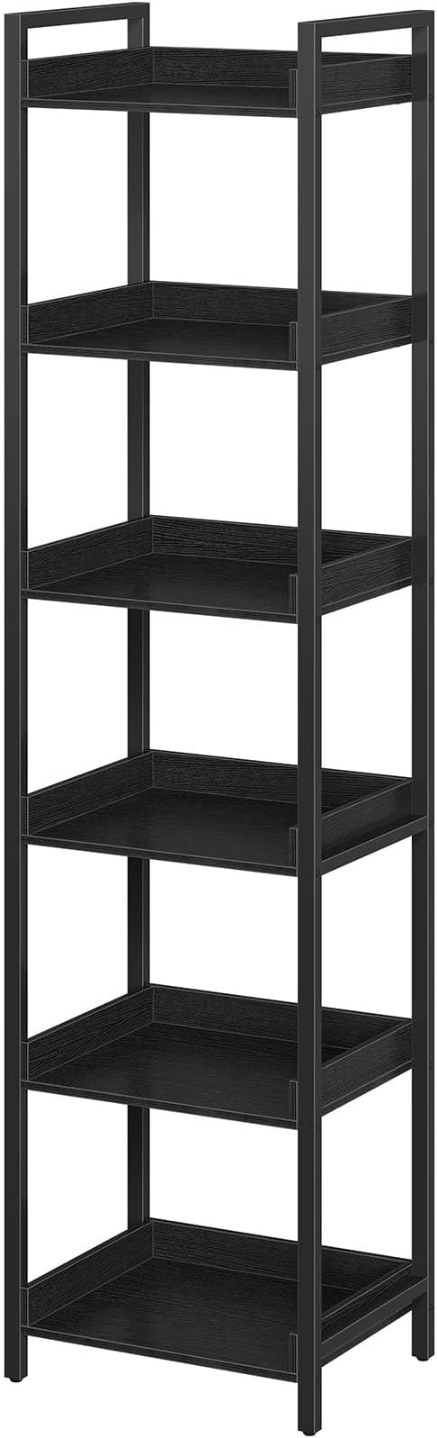 Rolanstar Bookshelf, 6-Tier Storage Rack, Narrow Corner Bookshelf, Display by Rolanstar
