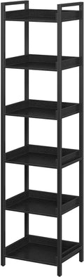 Rolanstar Bookshelf, 6-Tier Storage Rack, Narrow Corner Bookshelf, Display by Rolanstar