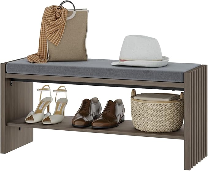 BON AUGURE Shoe Storage Bench, Entryway Bench - Image 9