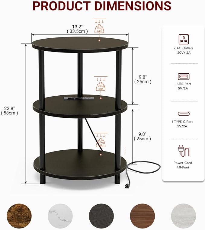 Small Round End Table - Image 2