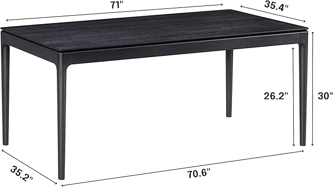 NTC Mingle 71 Inch Modern Design, Rectangular Dinner Table - Image 2