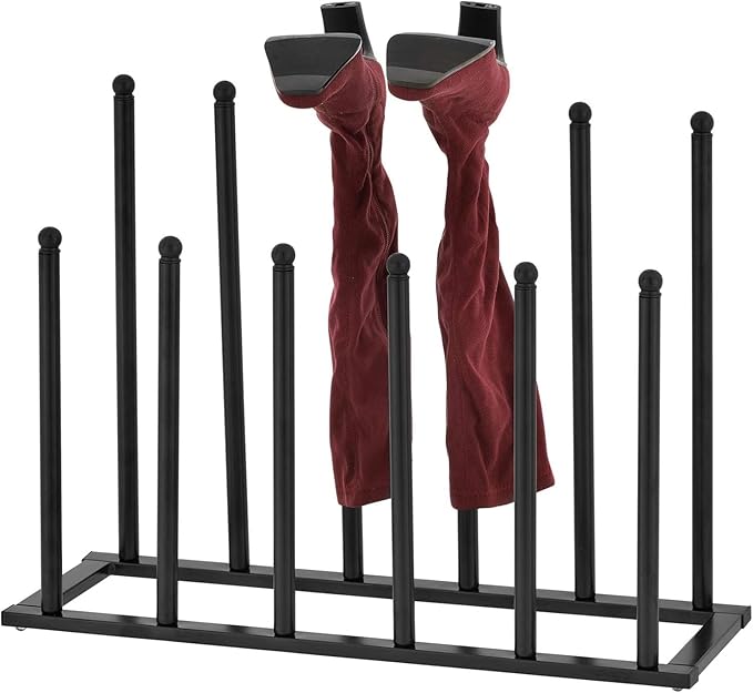 MyGift Modern Black Metal Boot Rack by MyGiftHome