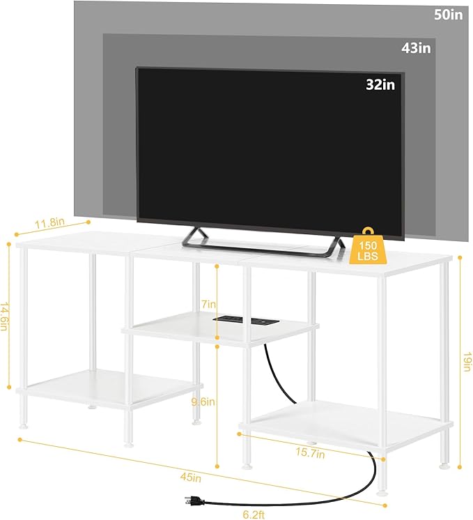 TV Stand for Bedroom up to 50 Inch Modern TV Stands - Image 2