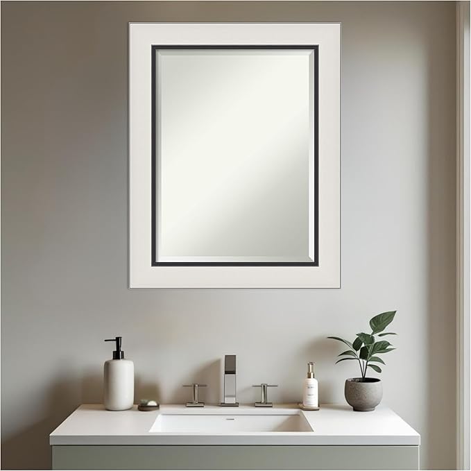 Amanti Art Silver Bathroom Mirror - Image 4