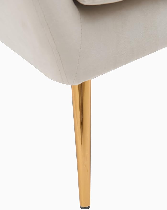 Container Furniture Direct Modern Chic Mid-Century Velvet Accent Armchair - Image 8