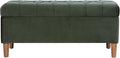 HomePop Home Decor | Tufted Ainsley Button Storage Ottoman Bench by HomePop