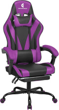 Gaming Chair with Linkage Armrest & Footrest, High Back Video Gaming Chair by Ergodesign