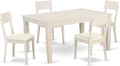 East West Furniture WEAD5-LWH-LC 5 Piece Dining Table Set by EastWestFurniture