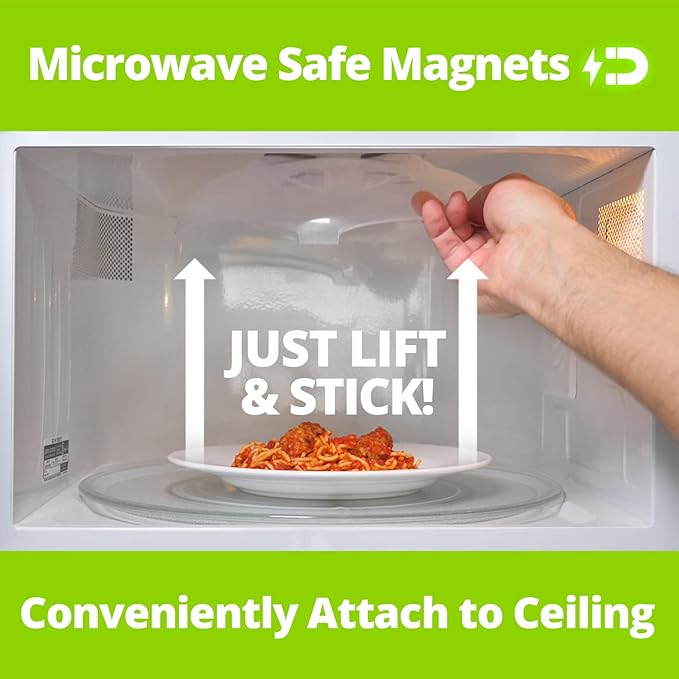 Magnetic Splatter Cover, 12-Inch Clear BPA-Free Food Lid, Vented Plate Guard - Image 4